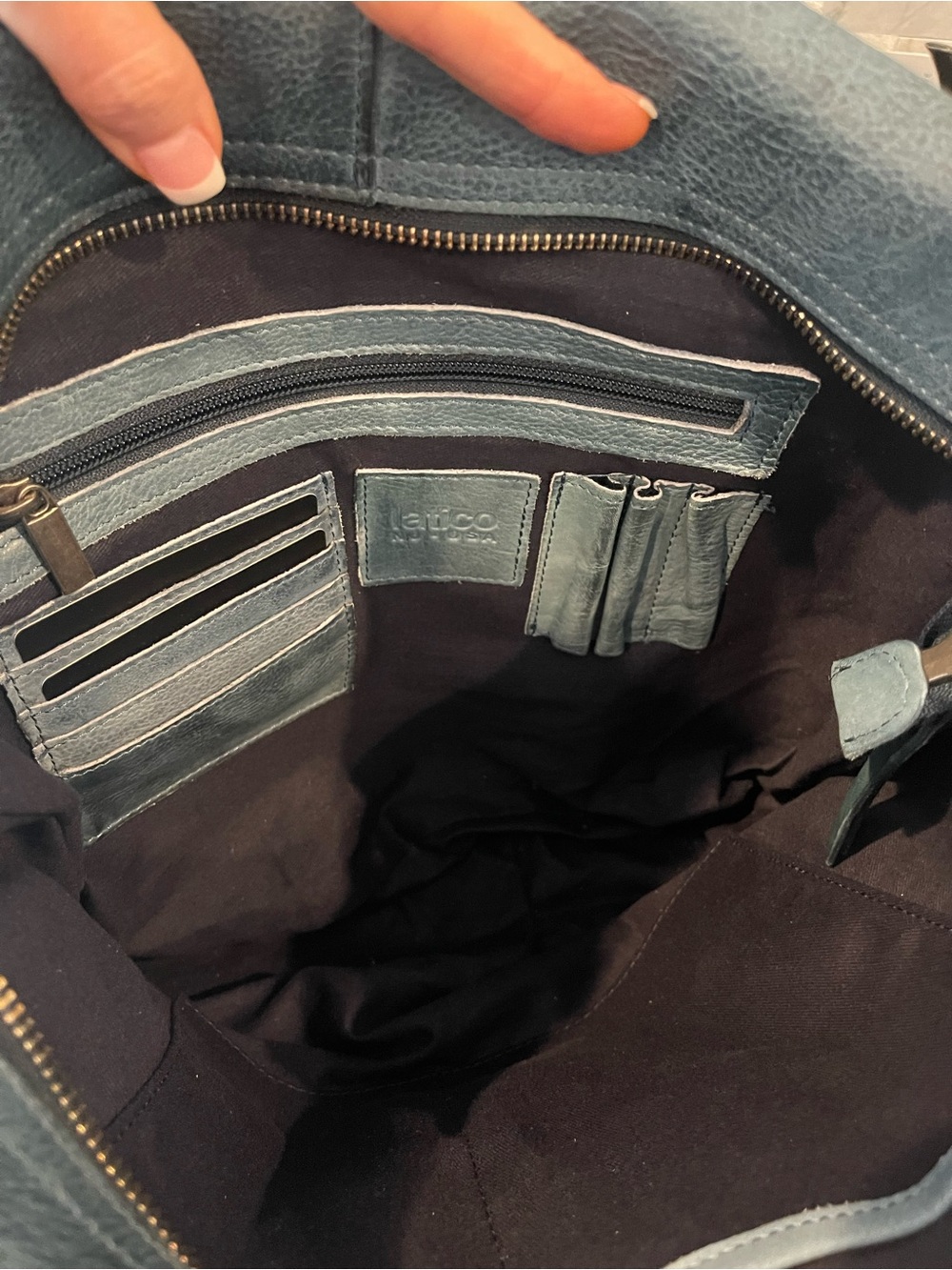 Latico Leathers Kiki Shoulder Bag in Denim NWT - Picture 5 of 6